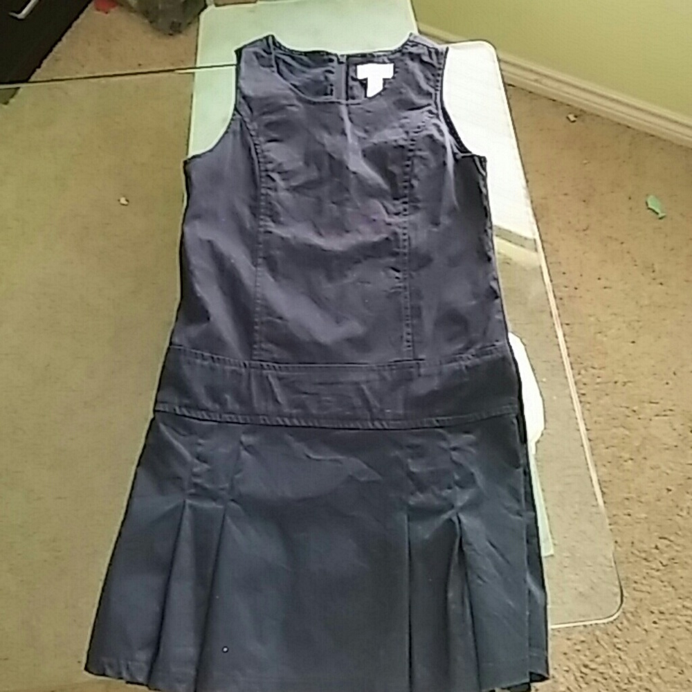 Navy girl's uniform romper